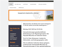 Tablet Screenshot of geohannover.de